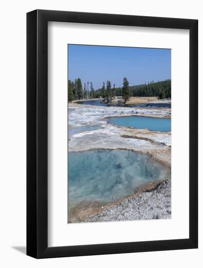 USA, Wyoming, Yellowstone National Park, Biscuit Basin, Black Diamond Pool.-Cindy Miller Hopkins-Framed Photographic Print