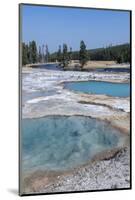 USA, Wyoming, Yellowstone National Park, Biscuit Basin, Black Diamond Pool.-Cindy Miller Hopkins-Mounted Photographic Print