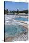 USA, Wyoming, Yellowstone National Park, Biscuit Basin, Black Diamond Pool.-Cindy Miller Hopkins-Stretched Canvas