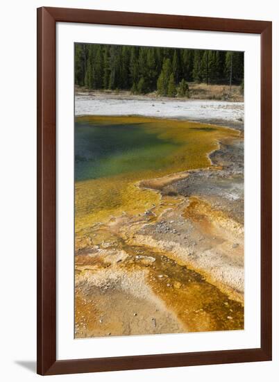 USA, Wyoming, Yellowstone National Park, Black Sand Basin, Emerald Pool.-Cindy Miller Hopkins-Framed Photographic Print