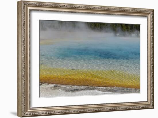 USA, Wyoming, Yellowstone National Park. Black Sand Basin, Rainbow Pool.-Cindy Miller Hopkins-Framed Photographic Print