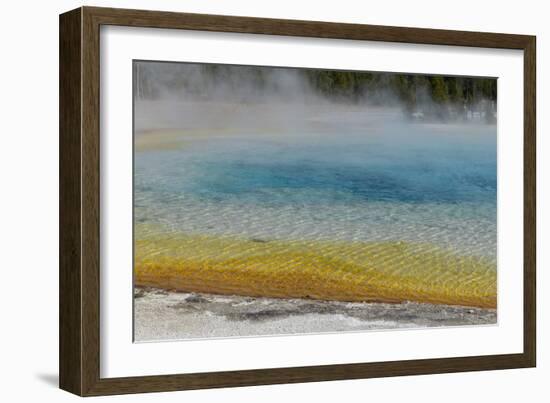 USA, Wyoming, Yellowstone National Park. Black Sand Basin, Rainbow Pool.-Cindy Miller Hopkins-Framed Photographic Print