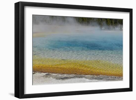 USA, Wyoming, Yellowstone National Park. Black Sand Basin, Rainbow Pool.-Cindy Miller Hopkins-Framed Photographic Print