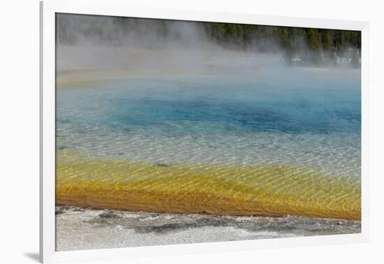 USA, Wyoming, Yellowstone National Park. Black Sand Basin, Rainbow Pool.-Cindy Miller Hopkins-Framed Photographic Print