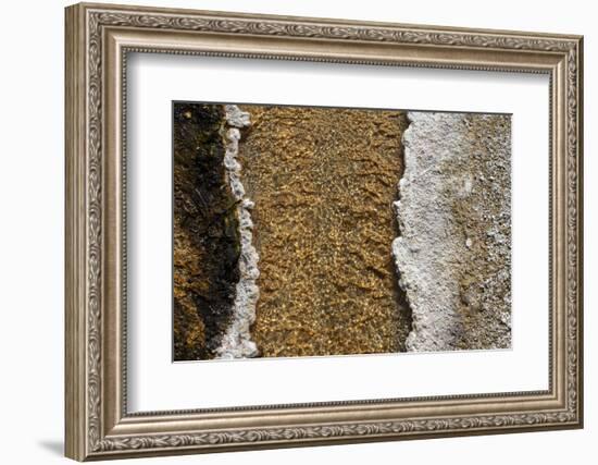 USA, Wyoming, Yellowstone National Park, Black Sand Basin. Volcanic hot water stream.-Cindy Miller Hopkins-Framed Photographic Print