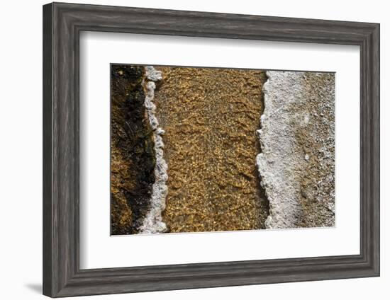 USA, Wyoming, Yellowstone National Park, Black Sand Basin. Volcanic hot water stream.-Cindy Miller Hopkins-Framed Photographic Print