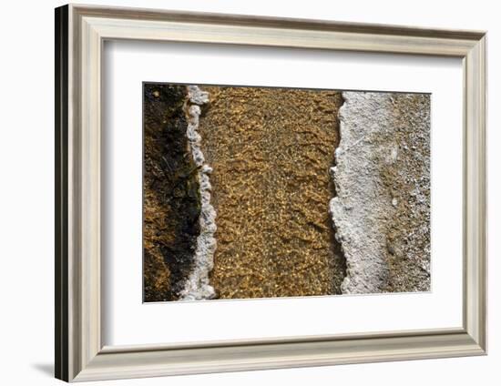 USA, Wyoming, Yellowstone National Park, Black Sand Basin. Volcanic hot water stream.-Cindy Miller Hopkins-Framed Photographic Print