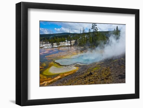 USA, Wyoming, Yellowstone National Park. Bubble Geyser-Bernard Friel-Framed Photographic Print