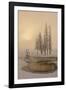 USA, Wyoming, Yellowstone National Park. Foggy Winter Scenic-Jaynes Gallery-Framed Photographic Print