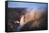 USA, Wyoming, Yellowstone National Park. Lower Yellowstone Falls and Yellowstone River.-Jaynes Gallery-Framed Stretched Canvas