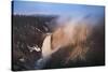 USA, Wyoming, Yellowstone National Park. Lower Yellowstone Falls and Yellowstone River.-Jaynes Gallery-Stretched Canvas