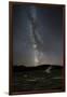 USA, Wyoming, Yellowstone National Park. Meteor streaks across Milky Way.-Jaynes Gallery-Framed Photographic Print