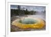 USA, Wyoming, Yellowstone National Park. Morning Glory Pool landscape.-Jaynes Gallery-Framed Photographic Print