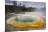 USA, Wyoming, Yellowstone National Park. Morning Glory Pool landscape.-Jaynes Gallery-Mounted Photographic Print