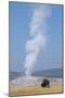 USA, Wyoming, Yellowstone National Park, Upper Geyser Basin. Lone male American bison-Cindy Miller Hopkins-Mounted Photographic Print