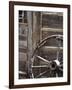 USA, WyomingCody, Old Wagon Well in Western Town-Terry Eggers-Framed Photographic Print