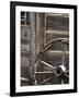 USA, WyomingCody, Old Wagon Well in Western Town-Terry Eggers-Framed Photographic Print