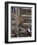 USA, WyomingCody, Old Wagon Well in Western Town-Terry Eggers-Framed Photographic Print
