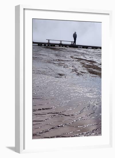 USA, Yellowstone National Park, Midway Geyser Basin, Man-Catharina Lux-Framed Photographic Print