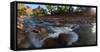 USA, Zion National Park, Panorama, Watchman and Virgin River-Catharina Lux-Framed Stretched Canvas