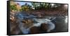 USA, Zion National Park, Panorama, Watchman and Virgin River-Catharina Lux-Framed Stretched Canvas