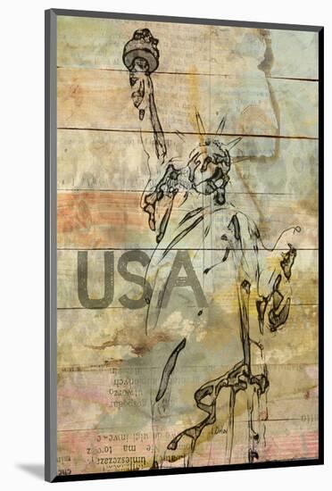USA-null-Mounted Art Print
