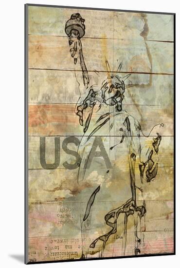 USA-null-Mounted Art Print