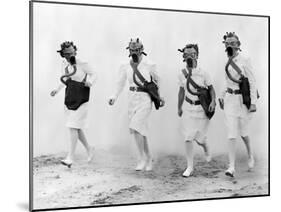 USAAF Nurses Gas Mask Drill, 1942-Science Source-Mounted Giclee Print
