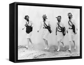 USAAF Nurses Gas Mask Drill, 1942-Science Source-Framed Stretched Canvas