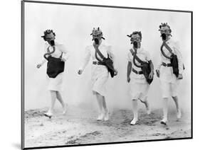 USAAF Nurses Gas Mask Drill, 1942-Science Source-Mounted Giclee Print