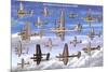 USAAF Warbirds WWII Airplane Educational Military Chart Poster-null-Mounted Poster