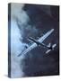 USAF B-29 Superfortress Bomber in Flight-null-Stretched Canvas