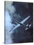 USAF B-29 Superfortress Bomber in Flight-null-Stretched Canvas
