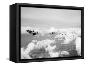 USAF P-47 Thunderbolts in Flight-null-Framed Stretched Canvas