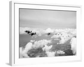 USAF P-47 Thunderbolts in Flight-null-Framed Photographic Print