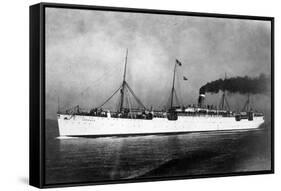 USAT Sherman Ship-Lantern Press-Framed Stretched Canvas