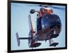 USCG Dauphin Helicopter Arrives at McMurdo Station, Antarctica-William Sutton-Framed Photographic Print
