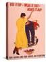 Use It Up, Wear it Out, Make It Do! WWII Poster-null-Stretched Canvas
