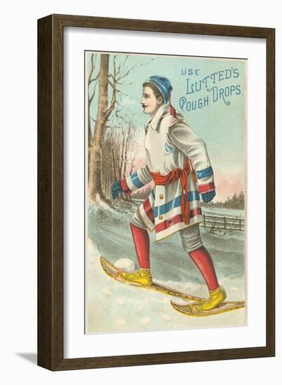 Use Lutted's Cough Drops Victorian Trading Card Advertisement-null-Framed Giclee Print