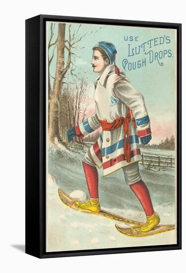 Use Lutted's Cough Drops Victorian Trading Card Advertisement-null-Framed Stretched Canvas