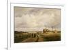 Use of the First Threshing Machine at Lankow, Schwerin, 1882-Carl Malchin-Framed Giclee Print