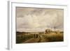 Use of the First Threshing Machine at Lankow, Schwerin, 1882-Carl Malchin-Framed Giclee Print