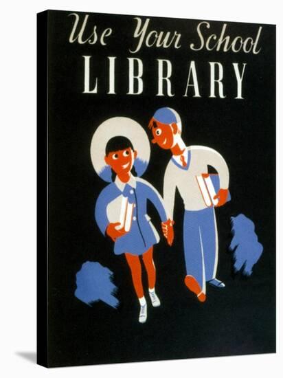 Use Your School Library, 1939-null-Stretched Canvas