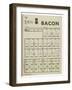 Used Page of Bacon Coupons from a Ration Book-null-Framed Art Print