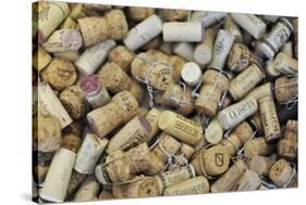 Used Wine and Champagne Corks-Yehia Asem El Alaily-Stretched Canvas
