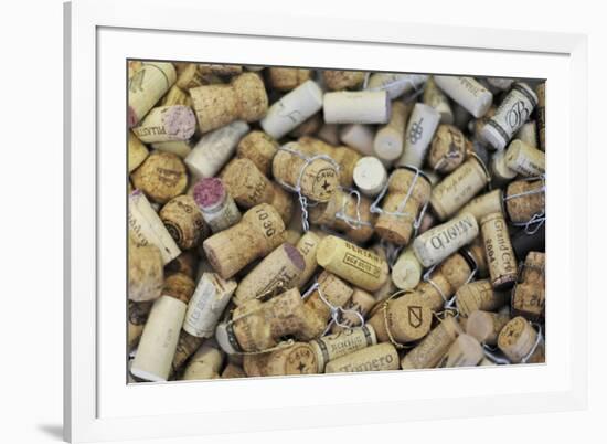 Used Wine and Champagne Corks-Yehia Asem El Alaily-Framed Photographic Print