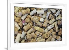 Used Wine and Champagne Corks-Yehia Asem El Alaily-Framed Photographic Print