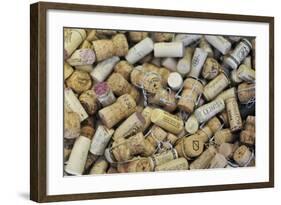 Used Wine and Champagne Corks-Yehia Asem El Alaily-Framed Photographic Print