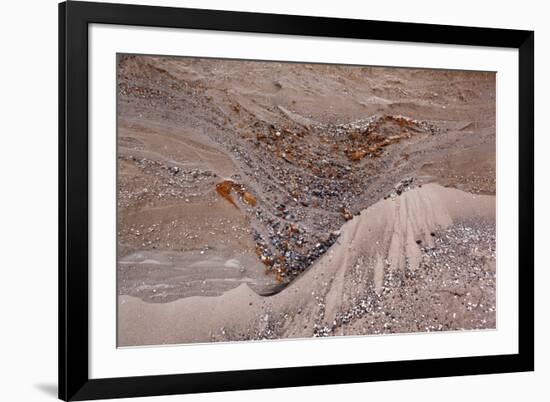 Usedom, Baltic Sea Beach, Escarpment with Sediment Layers-Catharina Lux-Framed Photographic Print