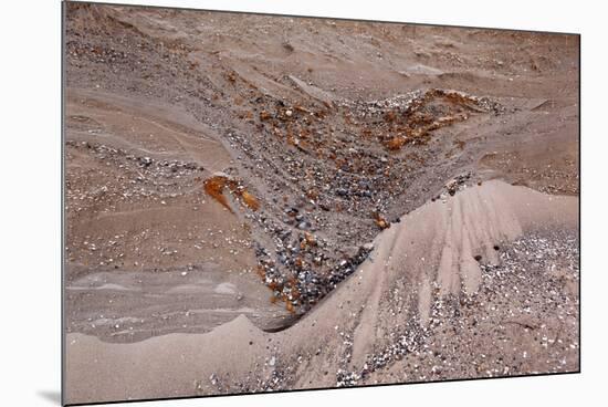 Usedom, Baltic Sea Beach, Escarpment with Sediment Layers-Catharina Lux-Mounted Photographic Print